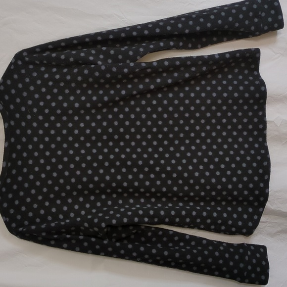 Climate Right | Warm Layering Top Stretchy Fleece Black Grey Dots | L - Picture 4 of 5
